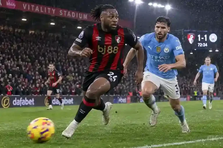 afc bournemouth vs man city statst