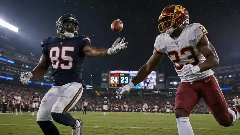 chicago bears vs washington commanders match player stats