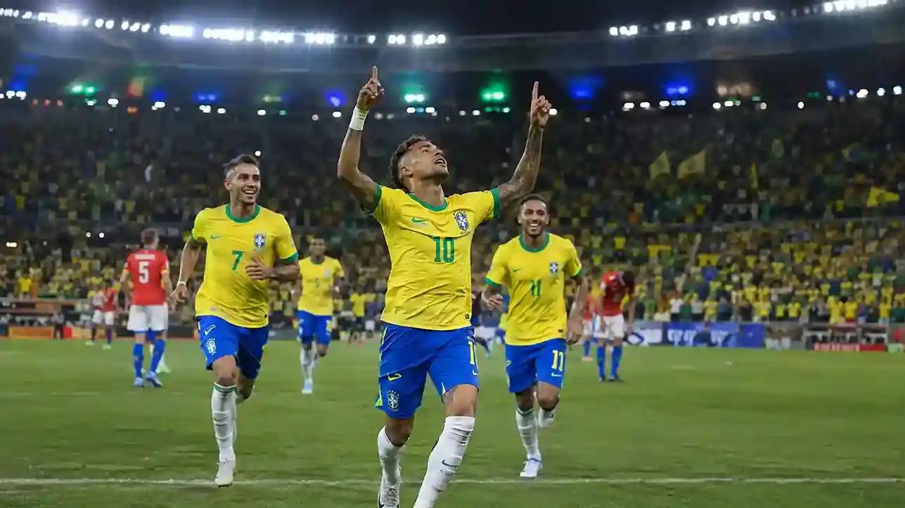 brazil national football team vs chile national football team lineups